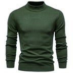 Herren Rollkragenpullover aus weichem Strickmaterial mit feiner Rippstruktur