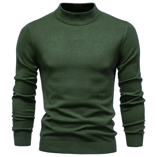 Herren Rollkragenpullover aus weichem Strickmaterial mit feiner Rippstruktur R&B