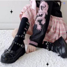 Damen Plateau-Schuhe mit modischem Riemen-Detail und robustem Profil R&B