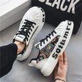 Damen modische Sneakers mit innovativem Mustermix R&B