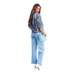 Damen Lässiger Oversized Pullover mit Cut-Out-Ärmeln R&B