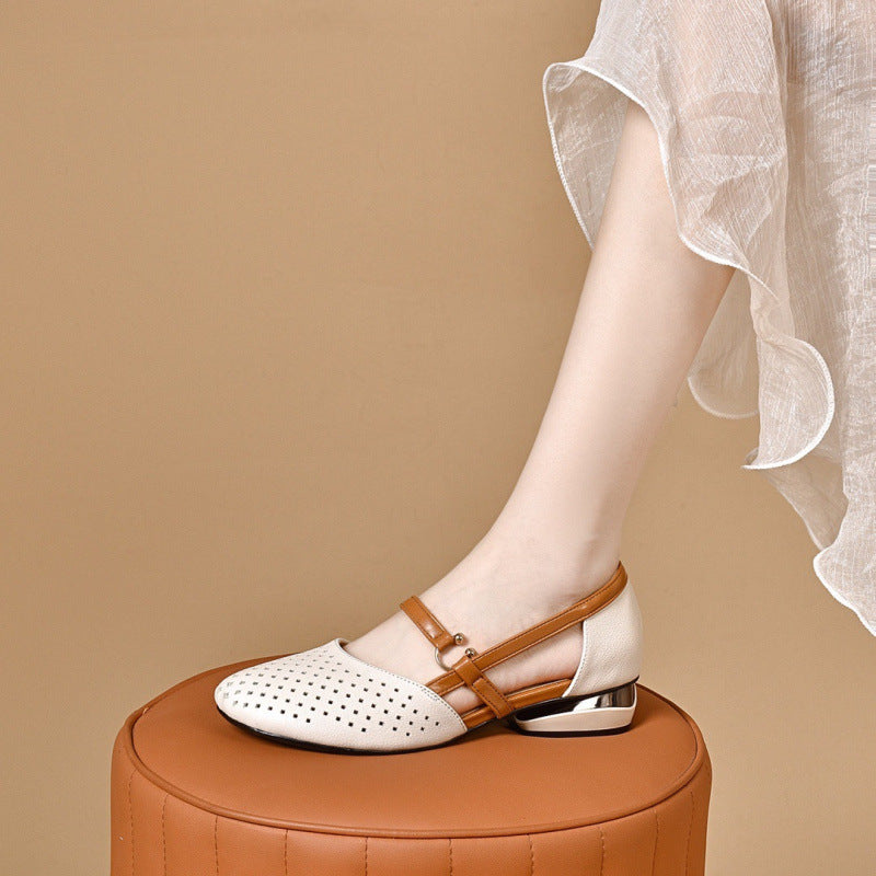 Damen Komfortable Ballerinas mit modischem Riemchen-Design R&B