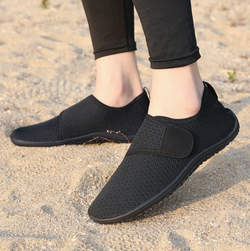 Damen bequeme Slip-On Freizeitschuhe mit elastischem Verschluss