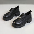 Damen Chunky Schuhe mit dämpfendem Absatz und modischen Akzenten R&B