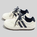 Damen Sportliche Retro Sneakers mit floralem Muster und bequemer Dämpfung