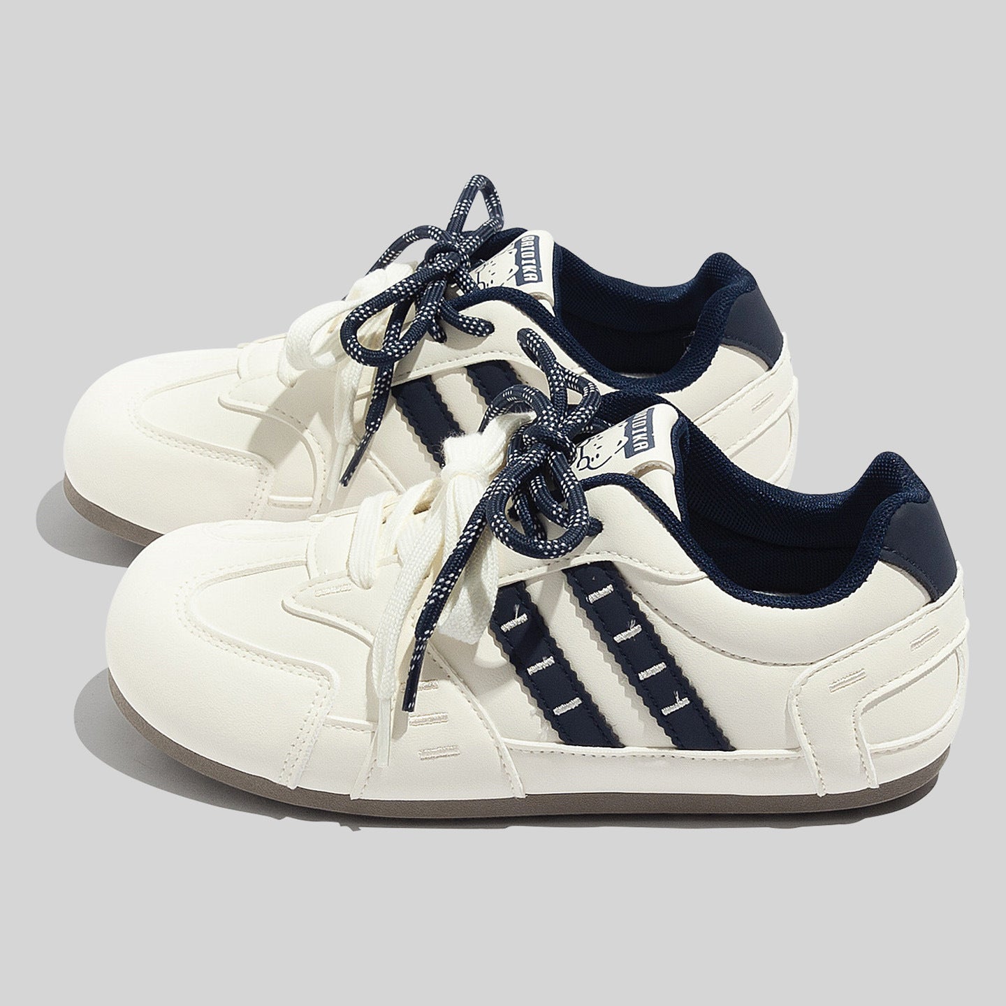 Damen Sportliche Retro Sneakers mit floralem Muster und bequemer Dämpfung