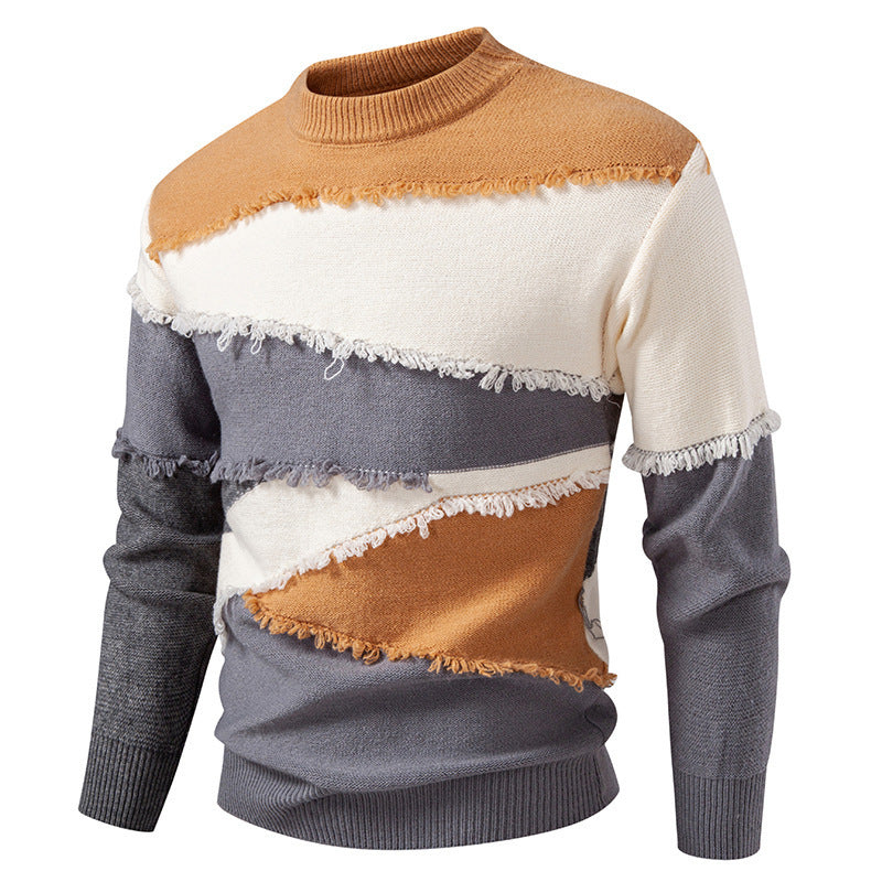 Herren modischer Pullover mit einzigartigem Fransen-Design R&B
