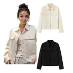 Damen Jacke im modernen Utility-Stil mit stilvollen Taschen R&B