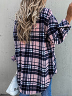 Damen Karierte Overshirtjacke R&B