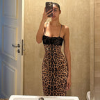 Damen Glamouröses Maxikleid mit Spitzenoberteil und Paillettenverzierung R&B