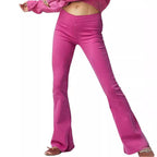 Damen Flared Jeans mit hohem Bund und figurbetontem Schnitt