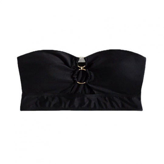 Damen Bandeau-Bikini-Oberteil mit innovativer Raffung R&B