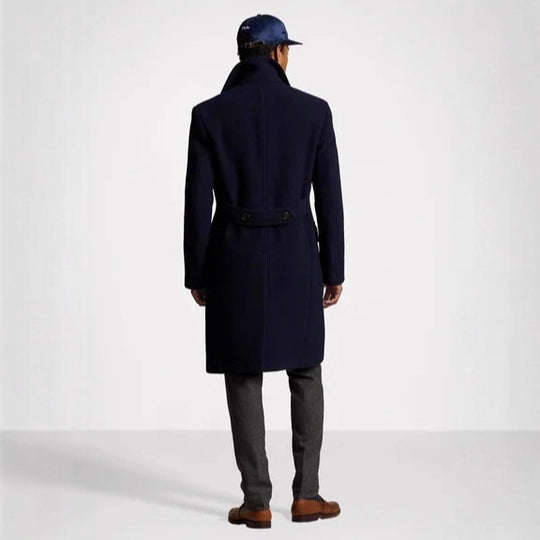 Herren eleganter klassischer Übercoat mit herausnehmbarer Weste R&B
