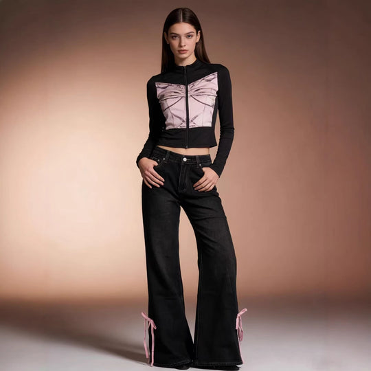 Damen Hochwertige vielseitige Jeanshose R&B