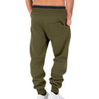 Herren nan komfortable Jogginghose aus hochwertiger Baumwollmischung mit elastischem Bund Kordelzug und Bündchen R&B