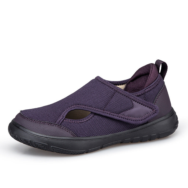Damen Atmungsaktive und leichte Freizeitschuhe mit flexiblem Klettverschluss R&B