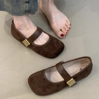Damen elegante Mary Jane Ballerinas mit komfortablem Riemchen R&B