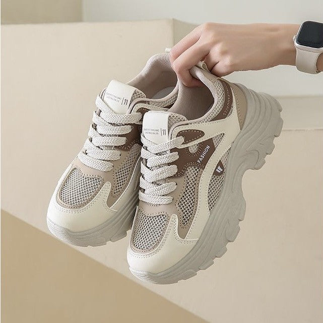 Damen Fashion Sneakers mit atmungsaktiver Mesh-Oberfläche und dämpfender Sohle