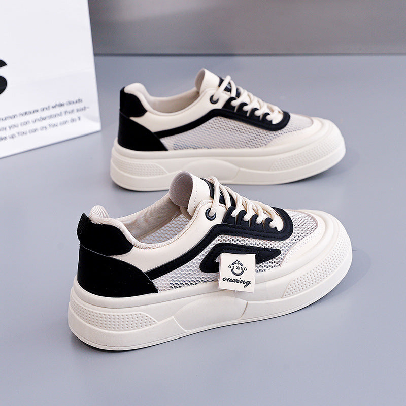 Damen trendige Sneakers mit atmungsaktivem Obermaterial und bequemer Sohle R&B
