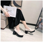Damen Elegante Plateau-Mokassins mit modischer Sohle R&B