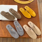 Damen Komfortable Slipper aus hochwertigem Wildleder R&B