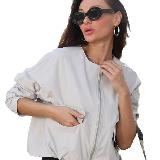 Damen leichte Übergangsjacke mit praktischen Taschen R&B