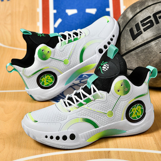 Damen Sportliche Basketball-Schuhe mit atmungsaktiver Mesh-Oberfläche und stabiler Dämpfung R&B
