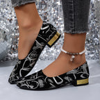 Damen Ballerinas mit elegantem grafischen Design R&B