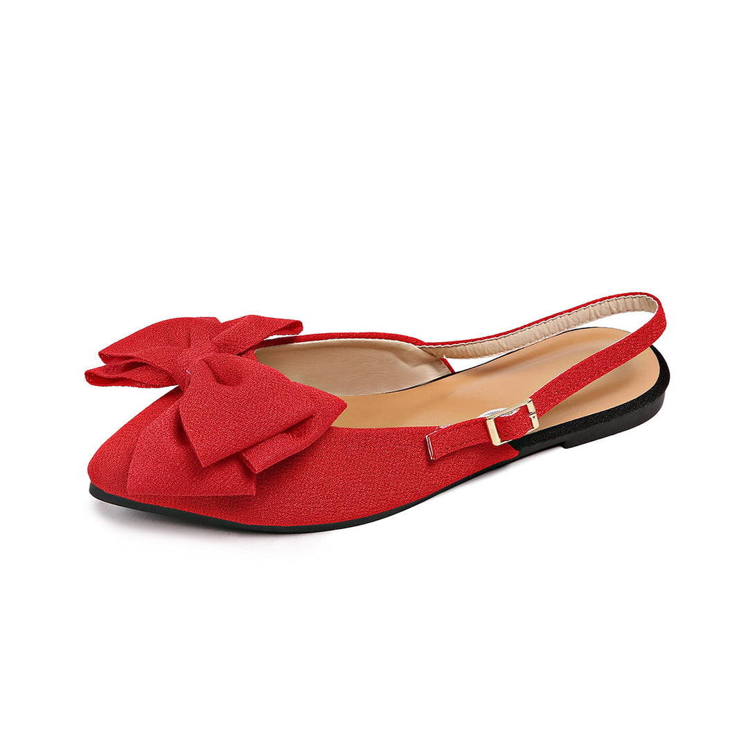 Damen elegante Ballerinas mit dekorativem Schleifen-Design R&B