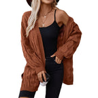 Damen Strickjacke mit einem stilvollen Flechtmuster