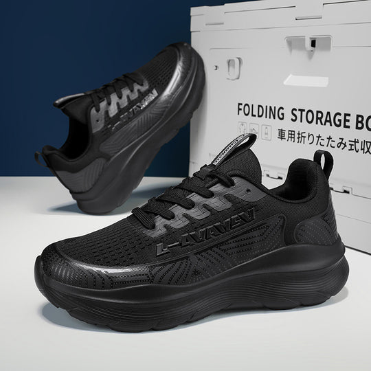 Damen Sportliche Lauf-Sneaker mit atmungsaktiver Mesh-Oberfläche und gepolsterter Sohle R&B
