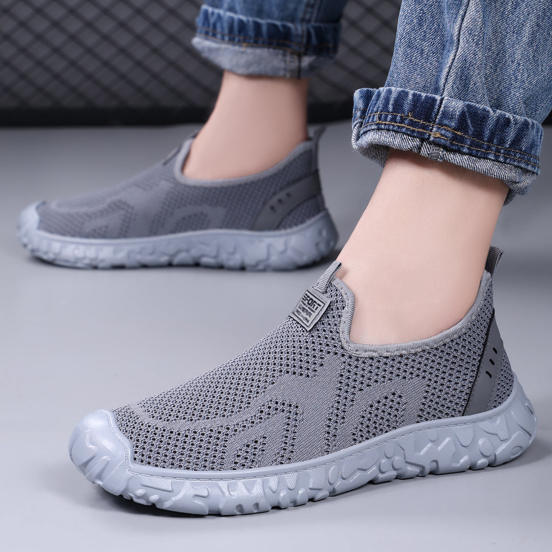 Damen Atmungsaktive Slip-On Sport Sneakers mit flexiblem Mesh-Obermaterial R&B