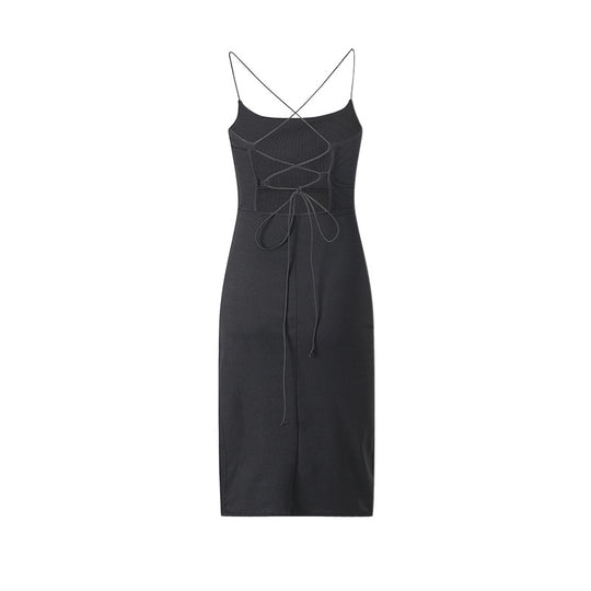 Damen Laced Back Bodycon Kleid R&B