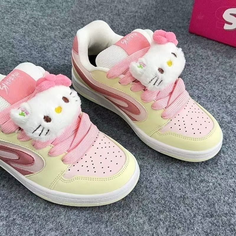 Damen Sportliche Sneakers mit niedlichem Tierdesign