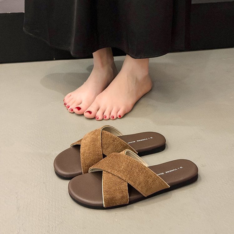 Damen bequeme und stilvolle Schlappen R&B
