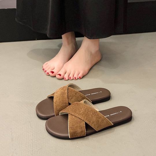 Damen bequeme und stilvolle Schlappen R&B