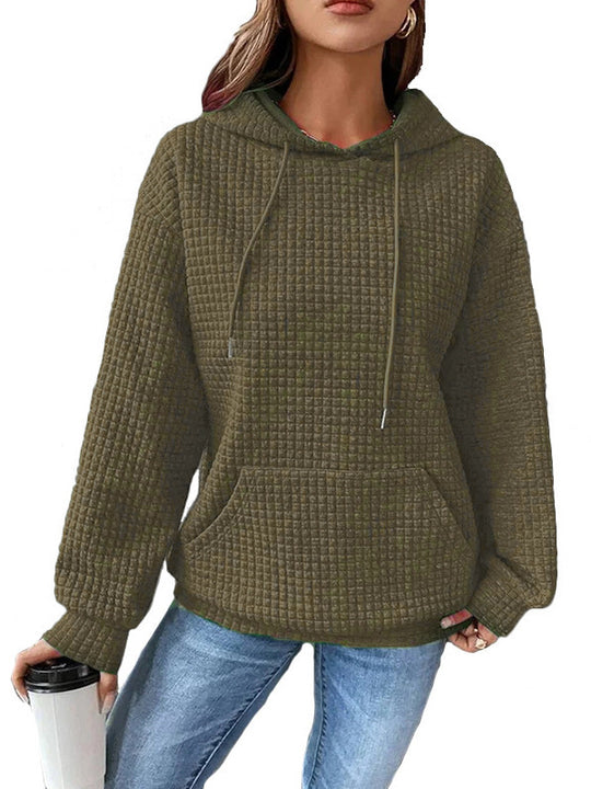 Damen Kapuzensweatshirt mit strukturiertem Design R&B