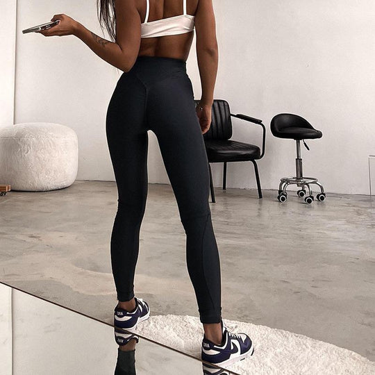 Damen Hochtaillierte Fitness-Leggings R&B