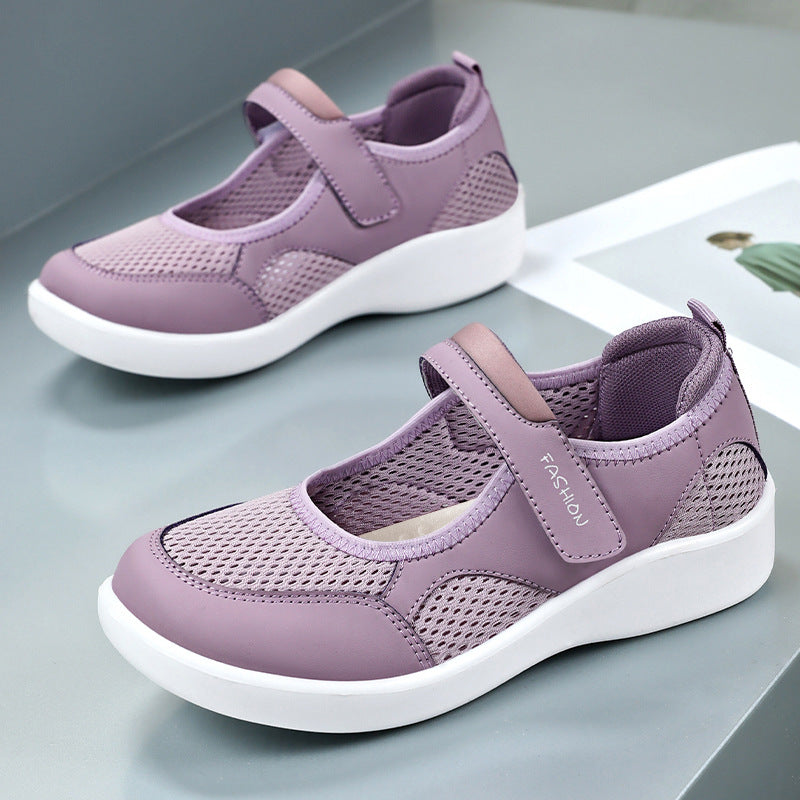 Damen Komfortable Sneakers mit verstellbarem Riemen