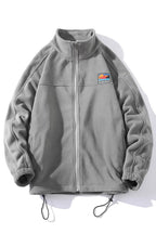 Herren Fleecejacke mit hohem Kragen und praktischen Taschen R&B