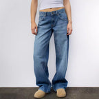 Damen Modische Weitjeans mit hohem Bund und vielseitigem Schnitt R&B