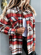 Damen Flanellhemd im Karodesign mit Taschen R&B