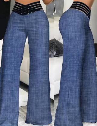 Damen Elegante und bequeme Schlaghose R&B