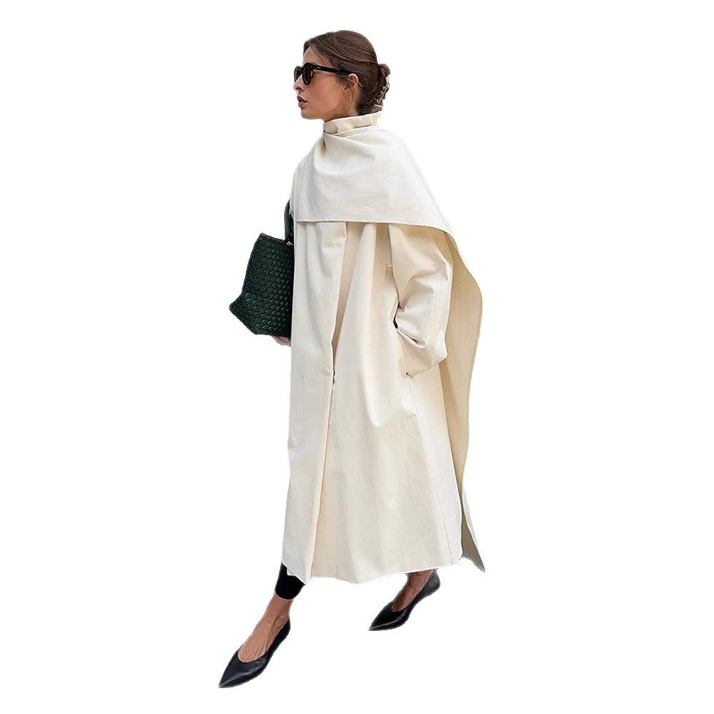 Damen modische Steppjacke mit hochgeschlossenem Kragen und asymmetrischem Design R&B