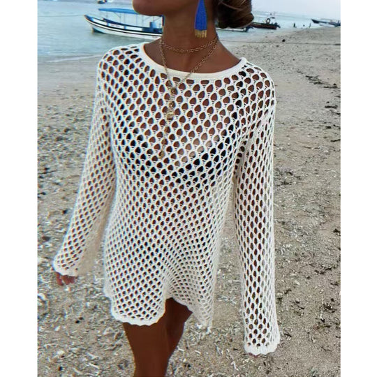 Damen Netz-Strandkleid R&B