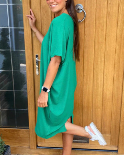 Damen Übergröße Sommerkleid R&B