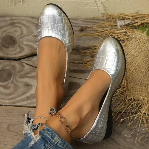 Damen Komfortable Wedge-Pantoletten mit elegantem Kunstleder-Obermaterial R&B
