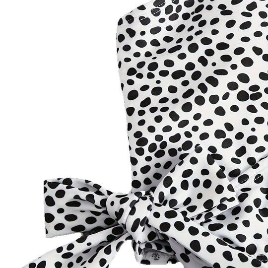 Damen Wickel-Bikini-Set mit hohem Bund und eleganten Polka Dots R&B