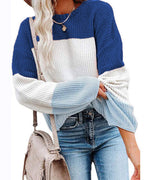 Damen lässiger Strickpullover R&B
