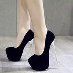 Damen elegante High Heel Schuhe mit hohem Plateau R&B